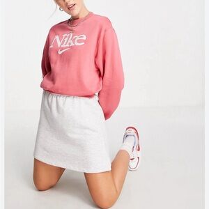 NIKE sweatshirt vintage femme logo pink size M